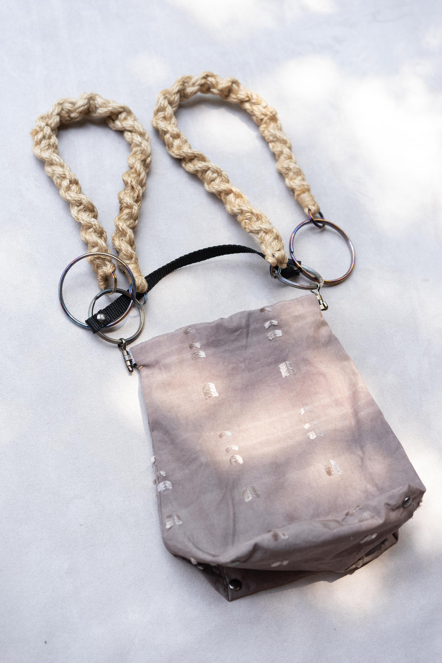 AS YET UNNAMED./The twin tale bag 別注(泥グレー)