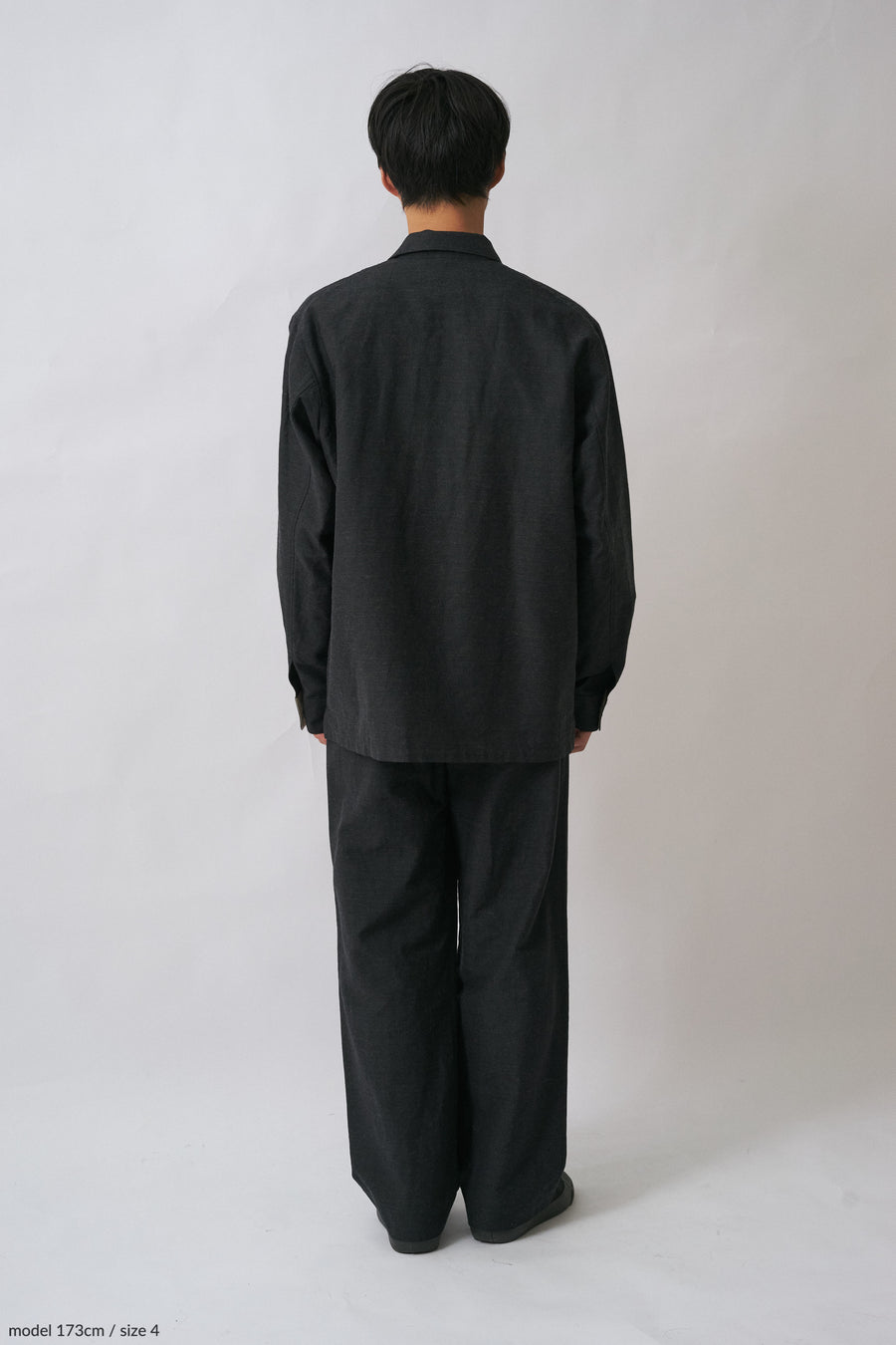 grandma ユニセックスシャツジャケット(ブラック)